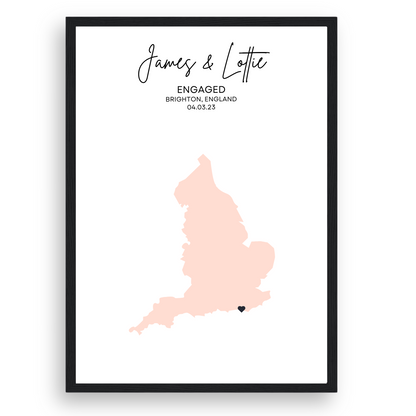 Personalised Map Print