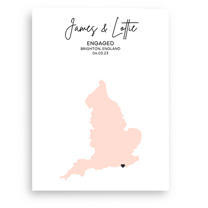 Personalised Map Print